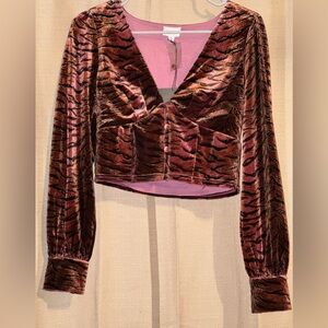 Le Lis Collection - Tiger Print Penelope Top.